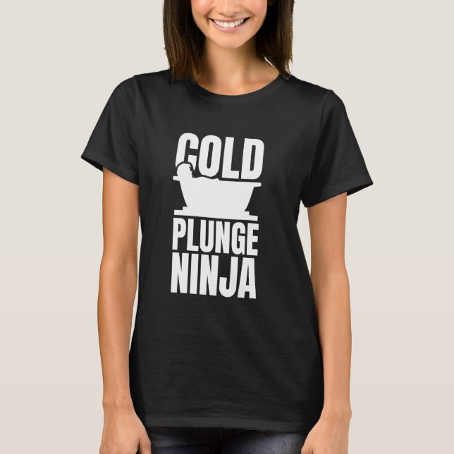 T-shirt Plongée froide Ninja Bain de glace Plongée froide (Devant)