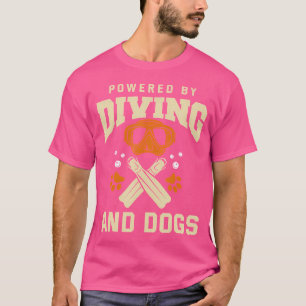 T-shirt Plongée Funny Chien Amoureux Plongée Plongée Plong