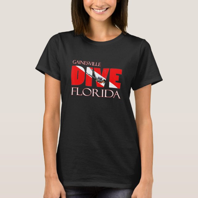 T-shirt Plongée Gainesville Floride Plongée en scaphandre  (Devant)