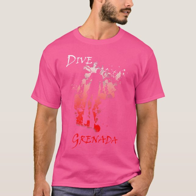 T-shirt Plongée Grenade Antilles Vacances Plongée (Devant)