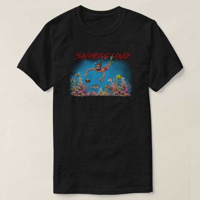 T-shirt plongée libre (Design devant)