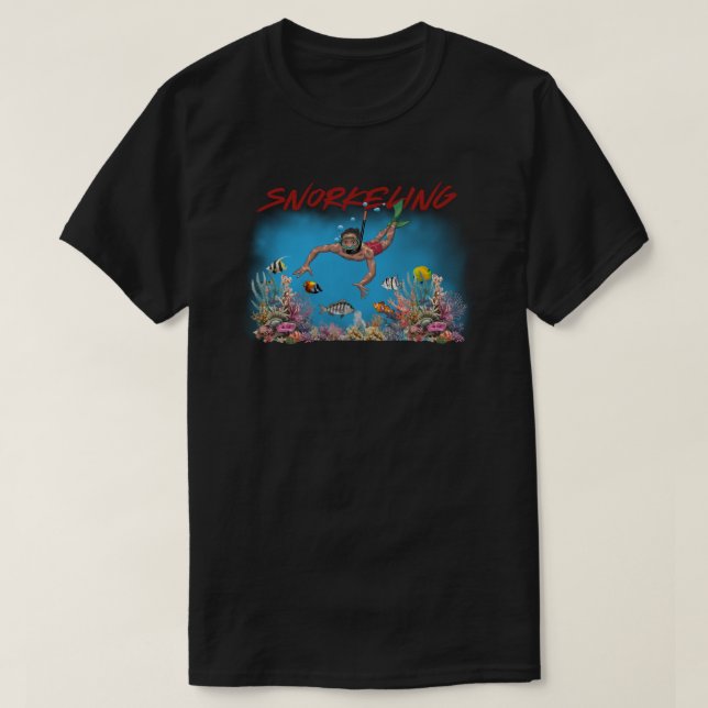 T-shirt plongée libre (Design devant)