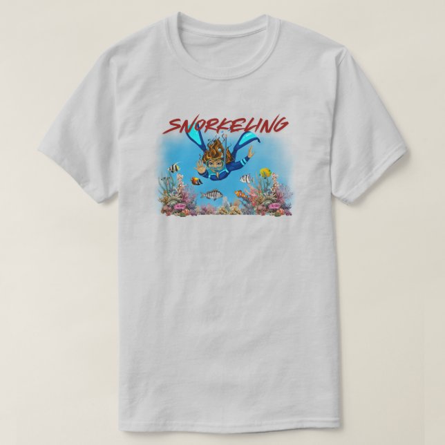 T-shirt plongée libre (Design devant)