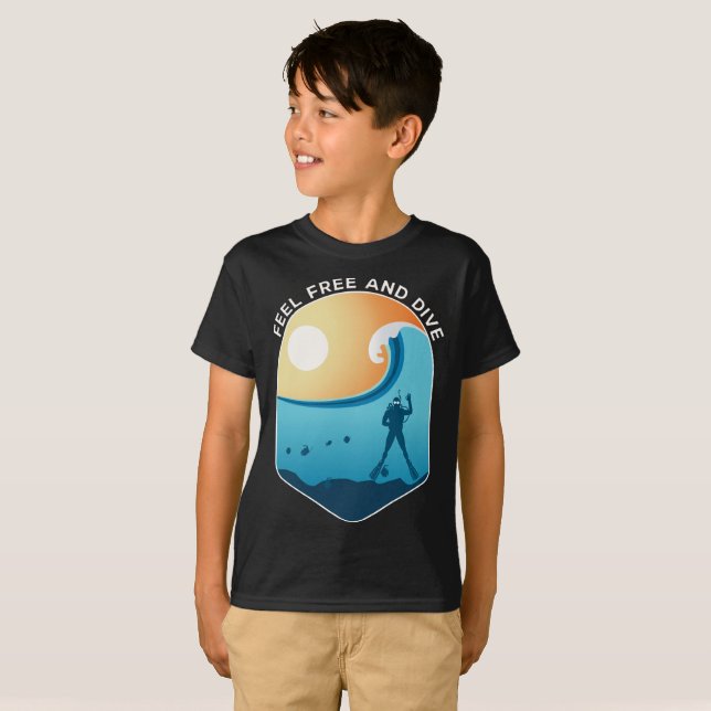 T-shirt Plongée Libre Et Plongée Plongée Plongée Plongée L (Devant entier)