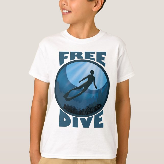 T-shirt Plongée Libre - L'Océan Appelle Freediver (Devant)