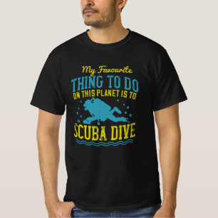 T-shirt Plongée - Ma chose préférée est la plongée en scap