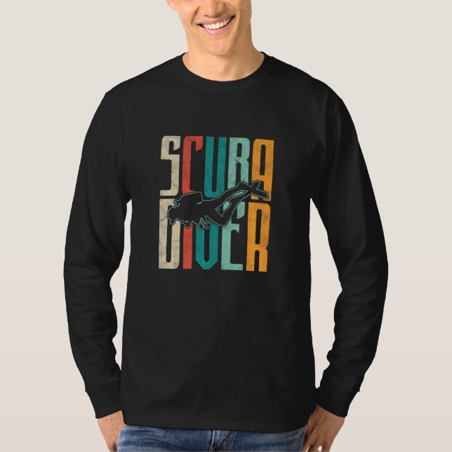 T-shirt Plongée Masque de plongée Scuba Sous-marin Master  (Devant)