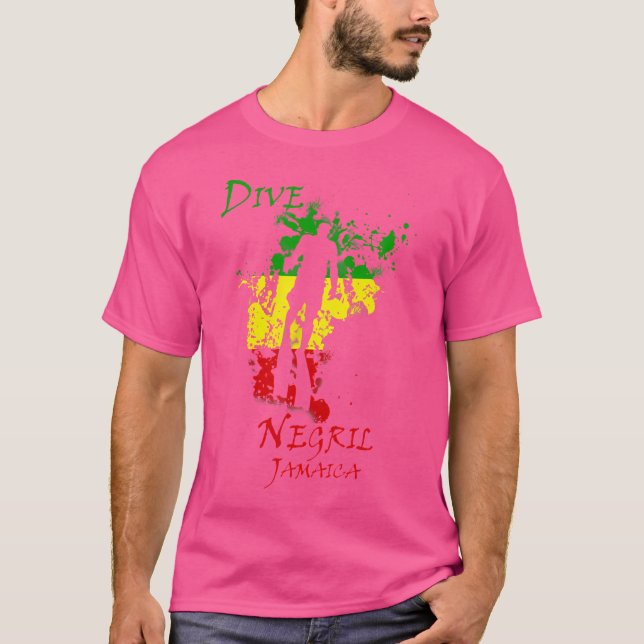 T-shirt Plongée Negril Jamaïque Vacation Plongée (Devant)