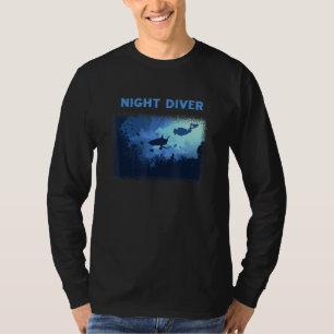 T-shirt Plongée Nocturne Plongée sous-marine Snorkel Vacat