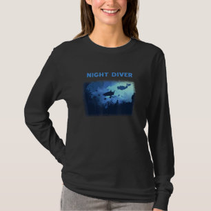 T-shirt Plongée Nocturne Plongée sous-marine Snorkel Vacat