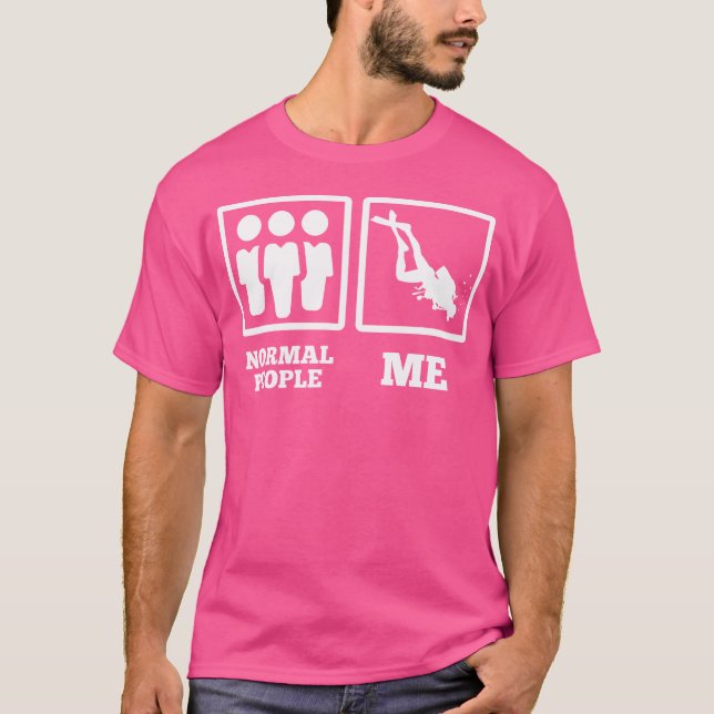 T-shirt Plongée Normale Personnes Plongée Océan Freediving (Devant)