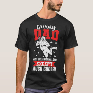 T-shirt Plongée Papa Plongée Plongée Graphique