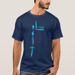 T-shirt Plongée Plate-forme Diver Art compétitif