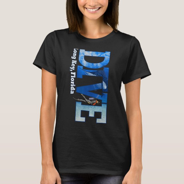 T-shirt plongée plongée avec longue clé plongée plongée av (Devant)