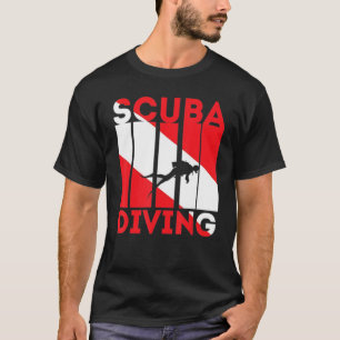 T-shirt Plongée Plongée Drapeau Plongée Plongée Plongée Pl