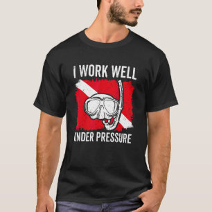 T-shirt Plongée Plongée Drapeau Vintage Pour La Plongée Av