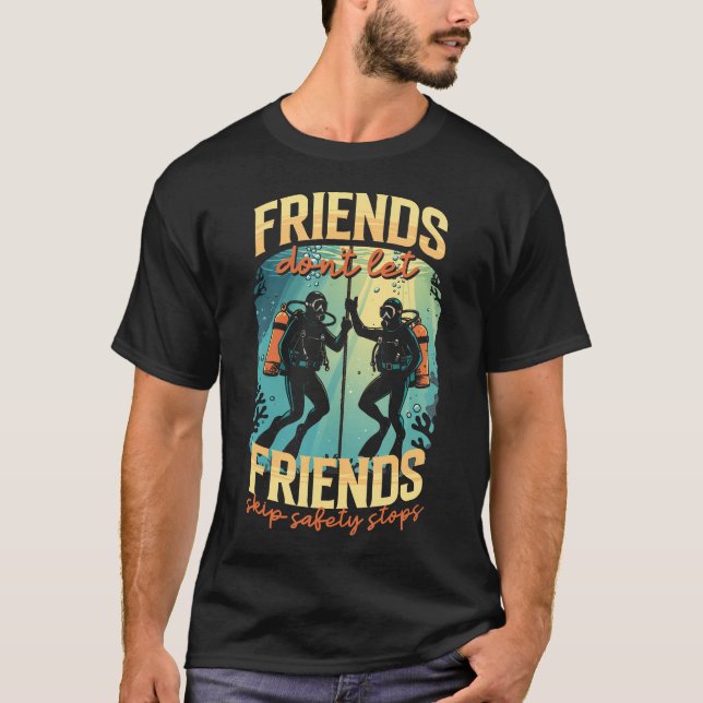 T-shirt Plongée Plongée en Apnée Sécurité Passer (Devant)