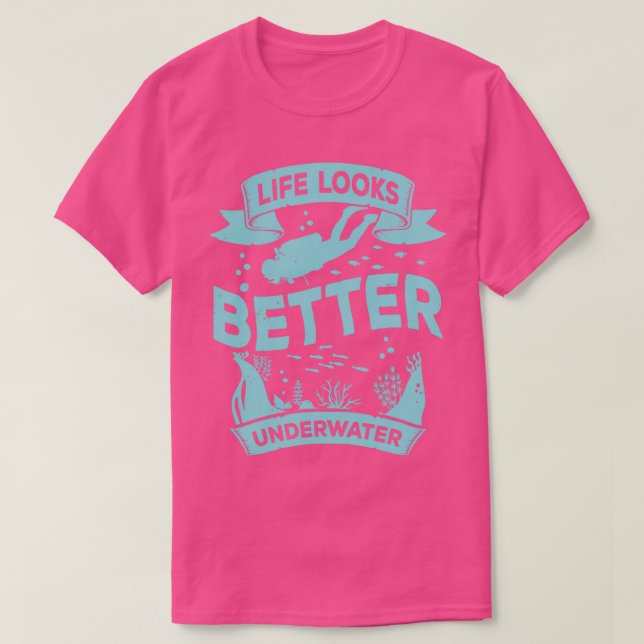 T-shirt Plongée plongée plongée cadeau (Design devant)