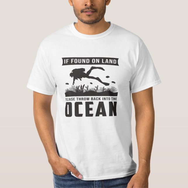 T-shirt Plongée Plongée Plongée Plongée Mer Plongée drôle  (Devant)