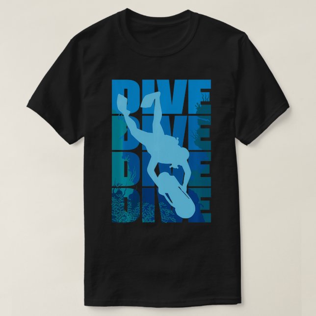 T-shirt Plongée Plongée Plongée Plongée Plongée Plongée Pl (Design devant)