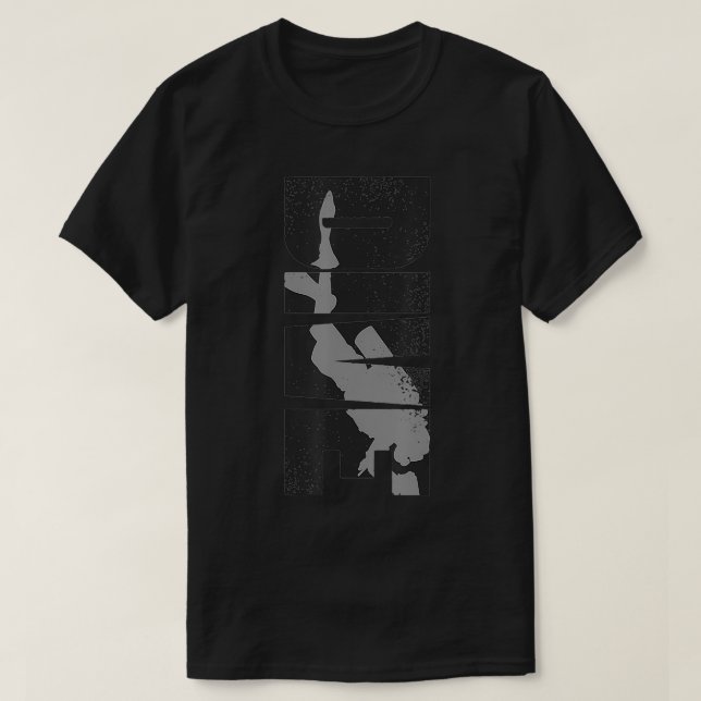 T-shirt plongée plongée plongée plongée Vintage plongée (Design devant)