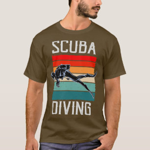 T-shirt Plongée Plongée Plongée Snorkeling Vintage