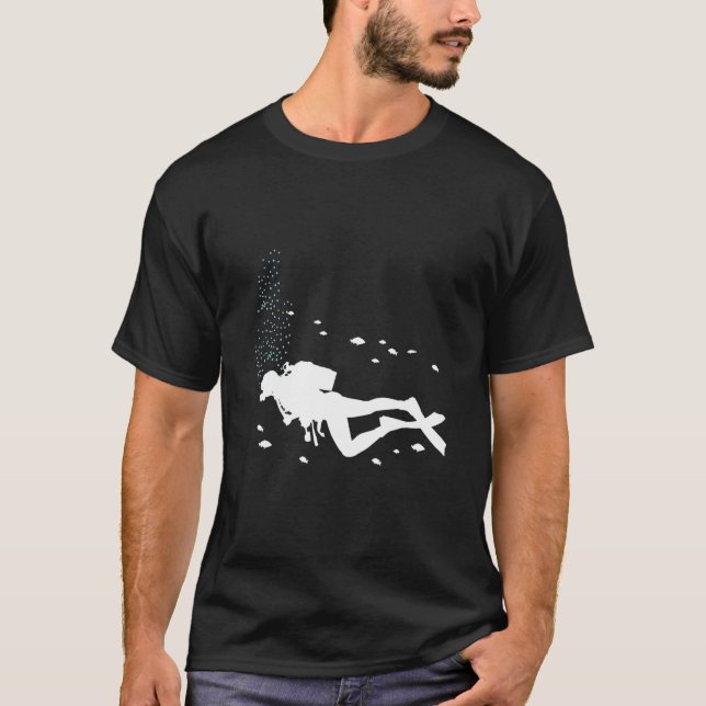 T-shirt Plongée Plongée Plongée Vintage Plongée (Devant)