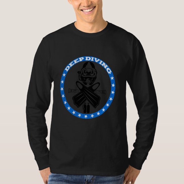 T-shirt Plongée profonde Funny Plongée Plongée (Devant)