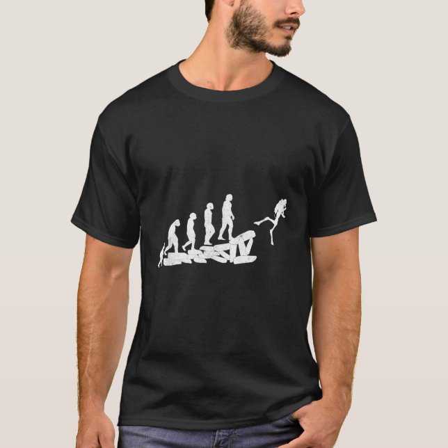 T-shirt Plongée Scuba Evolution Dive Plongée Plongée Plong (Devant)