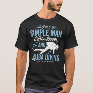T-shirt Plongée Scuba Pour Hommes Papa Mari Plongeur Scuba
