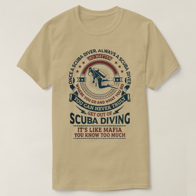 T-shirt Plongée sous-marine 90 (Design devant)