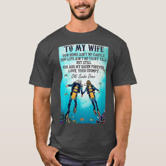 T-shirt Plongée Sous-Marine À Ma Femme