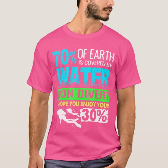 T-shirt Plongée sous-marine amusante (Devant)