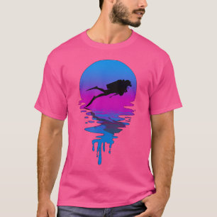 T-shirt Plongée sous-marine au coucher du soleil