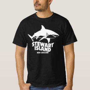 T-shirt Plongée sous-marine avec requins - Stewart Island