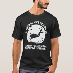 T-shirt Plongée sous-marine cool pour hommes femmes Plonge