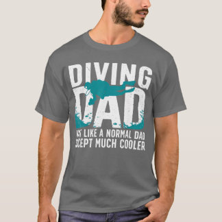 T-shirt Plongée sous-marine cool pour papa hommes plongeur