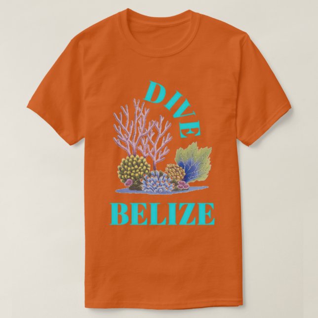 T-shirt Plongée sous-marine Dive Belize (Design devant)