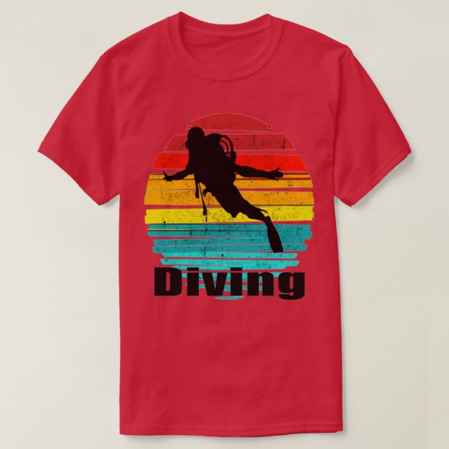 T-shirt Plongée sous-marine en dansant sous l'eau (Design devant)
