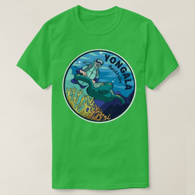 T-shirt Plongée Sous-Marine En Yongala Australie (Design devant)