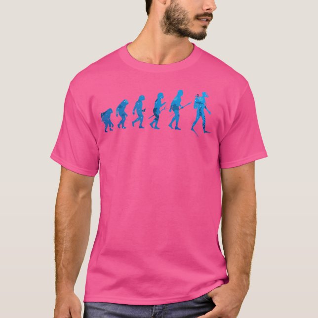T-shirt Plongée sous-marine Évolution Drôle Plongée sous-m (Devant)
