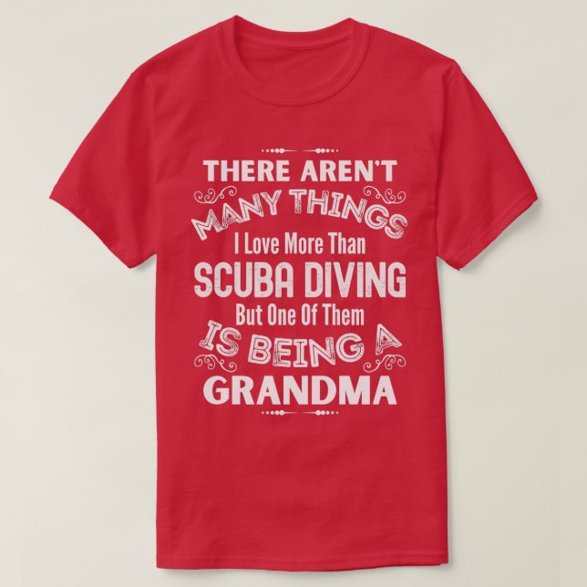 T-shirt Plongée sous-marine Grandma 1 (Design devant)