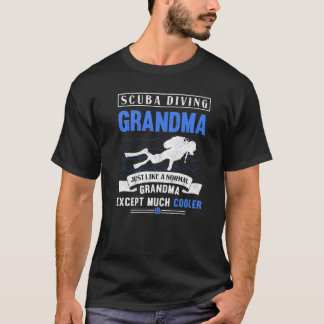 T-shirt Plongée sous-marine Grandma Plongée Grand-mère Sou