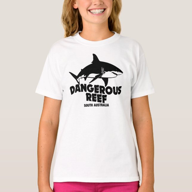 T-shirt Plongée sous-marine Grands requins blancs - Reef d (Devant)
