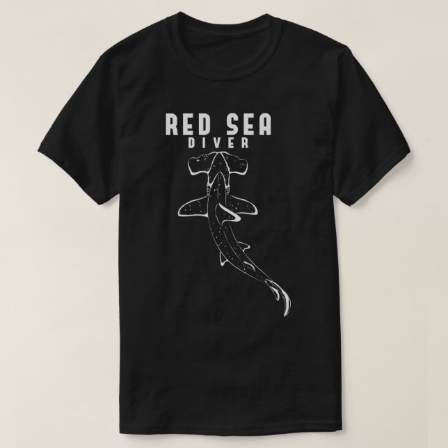 T-shirt Plongée sous-marine Hammer Shark Egypt Red Sea Div (Design devant)