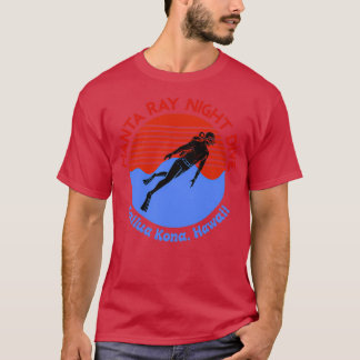 T-shirt Plongée sous-marine Manta Ray Night Dive