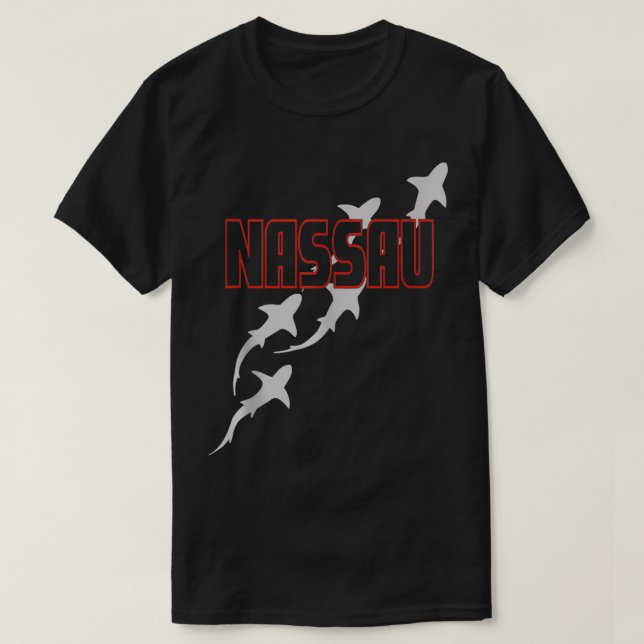 T-shirt Plongée sous-marine Nassau Plongée avec requins à  (Design devant)