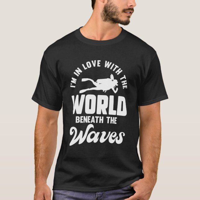 T-shirt Plongée sous-marine Océan Open Water Plongeur sous (Devant)