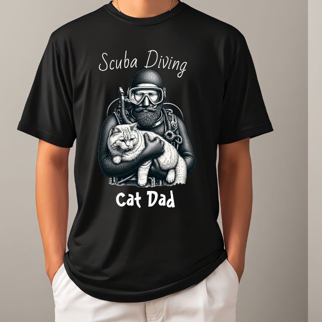 T-shirt Plongée sous-marine papa chat (Créateur téléchargé)