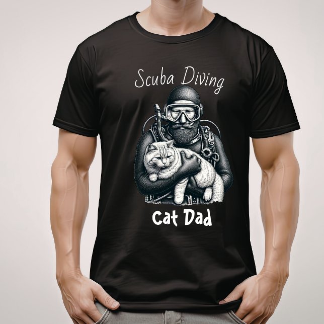 T-shirt Plongée sous-marine papa chat (Créateur téléchargé)